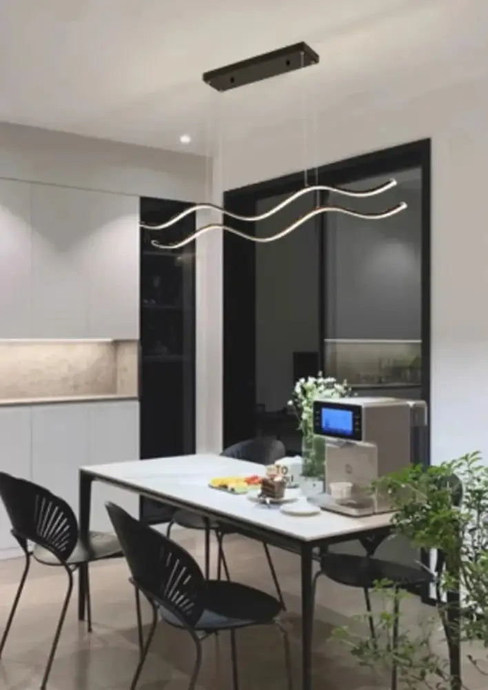 Modern minimalist decorbites™ luxury nordic chandeliers with curved silver metal arms for dining room lighting