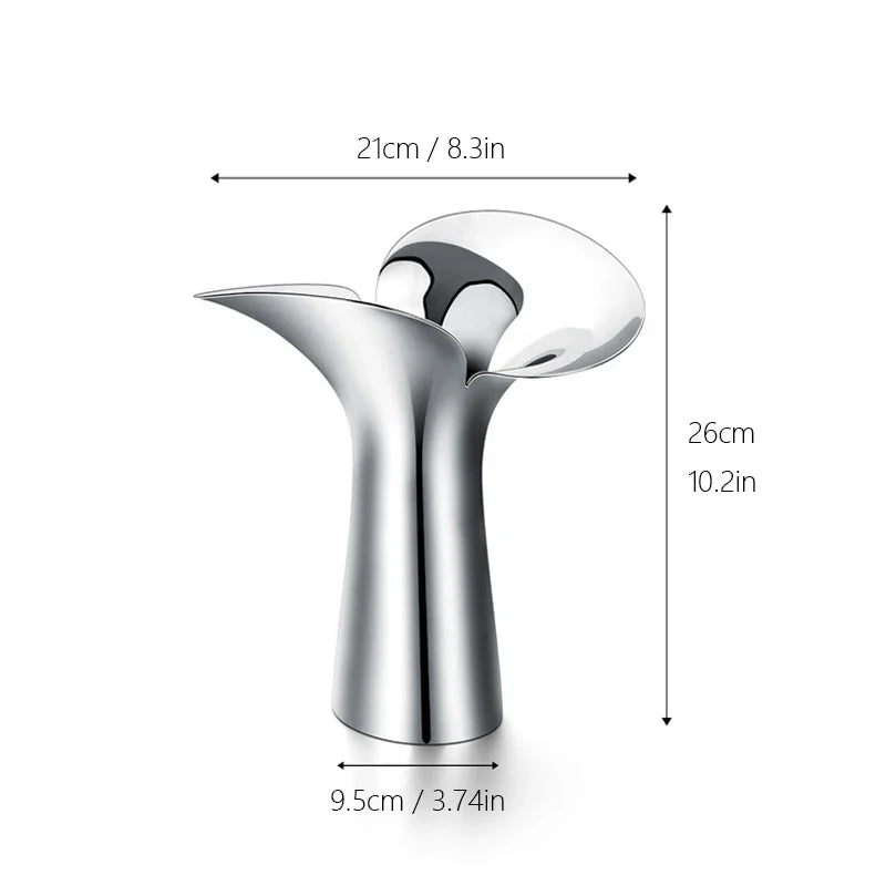 Luxury Stainless Steel Vase for Home Decor - Large - Vase