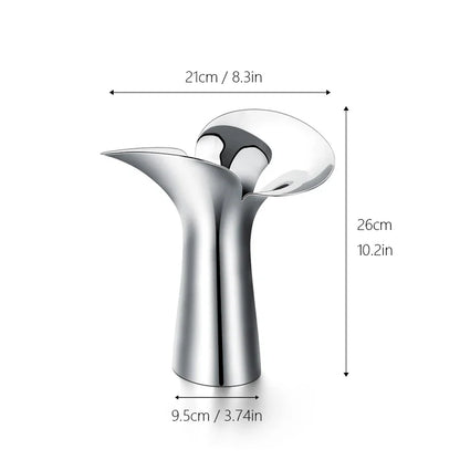 Luxury Stainless Steel Vase for Home Decor - Large - Vase