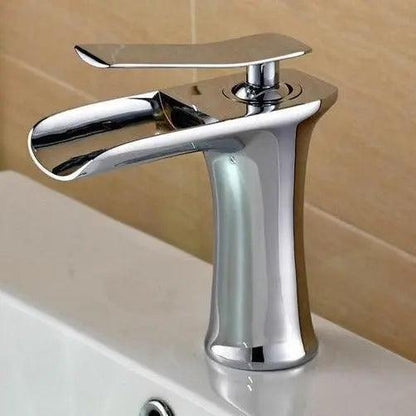 Mai - Single Handle Gold Bathroom Faucet - Chrome