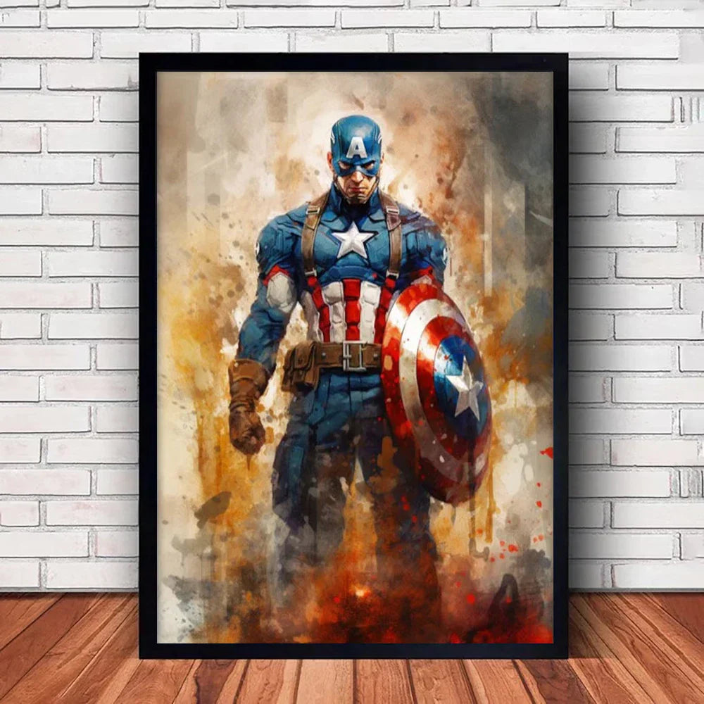 Marvel Canvas Wall Art Print - Superhero Poster - Posters