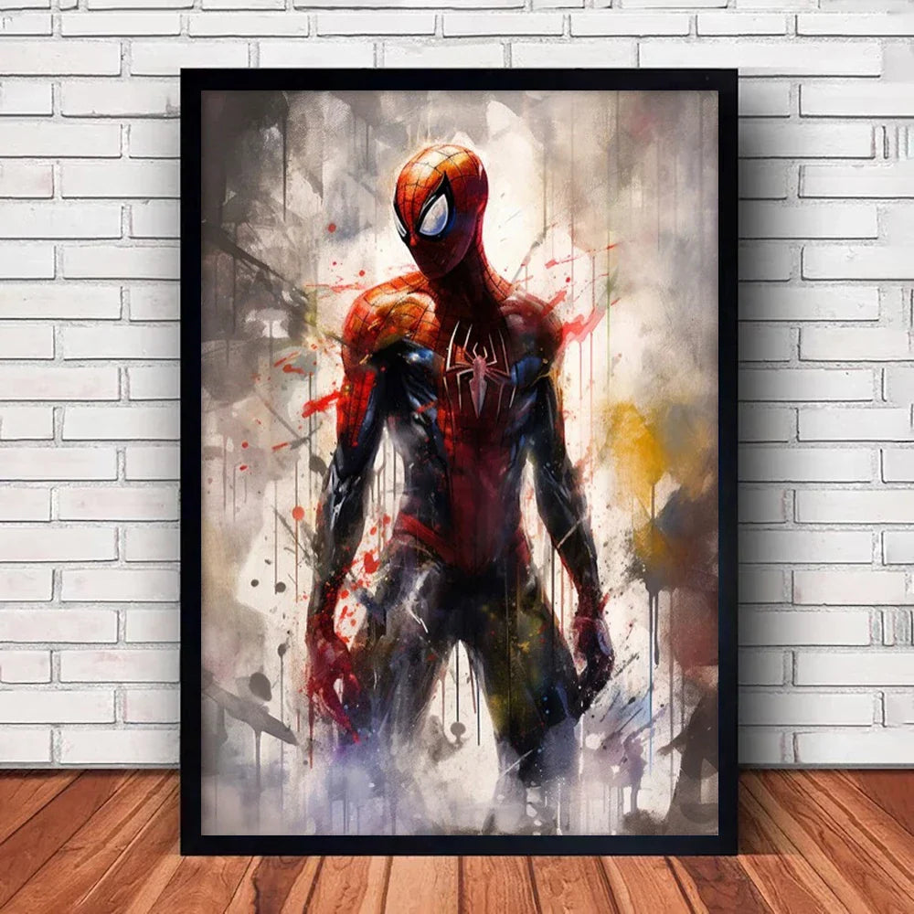 Marvel Canvas Wall Art Print - Superhero Poster - Posters