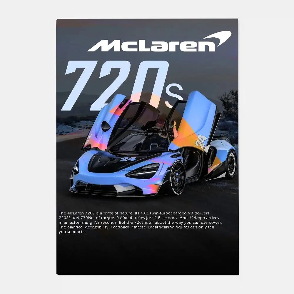 Mclaren P1 GTR Luxury Poster for Home Decor - Posters