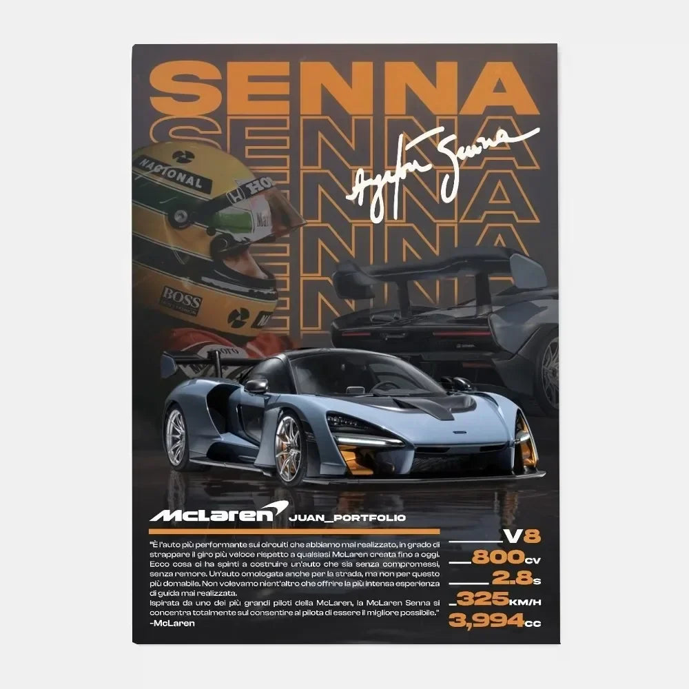 Mclaren P1 GTR Luxury Poster for Home Decor - z4 / 15X20cmNoframe - Posters