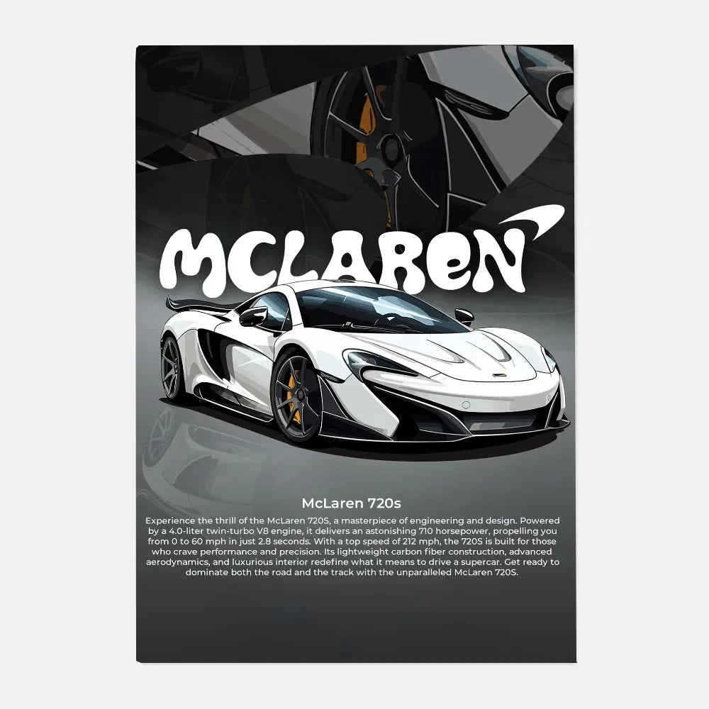 Mclaren P1 GTR Luxury Poster for Home Decor - z16 / 15X20cmNoframe - Posters