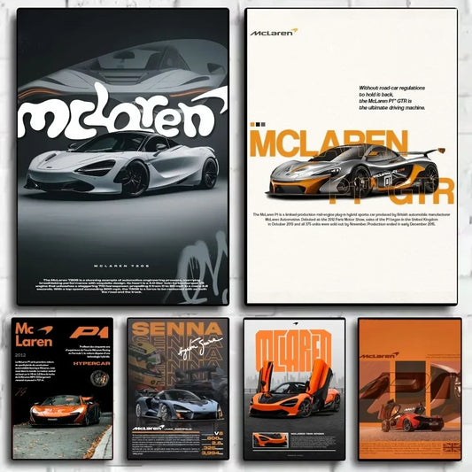 Mclaren P1 GTR Luxury Poster for Home Decor - Posters