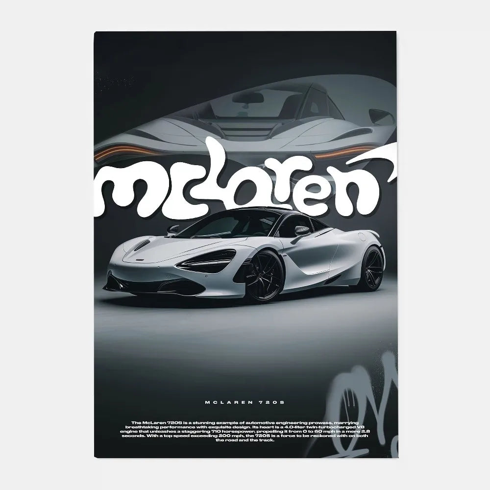 Mclaren P1 GTR Luxury Poster for Home Decor - Posters