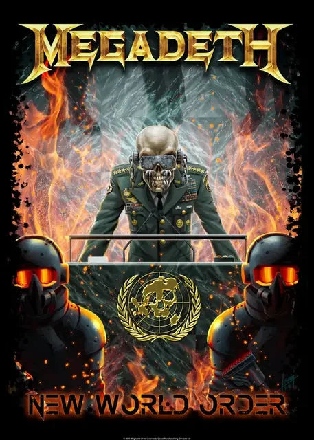 Megadeth Canvas Poster: Rock Music Wall Art - P13 / 50x70cm No Frame - Posters