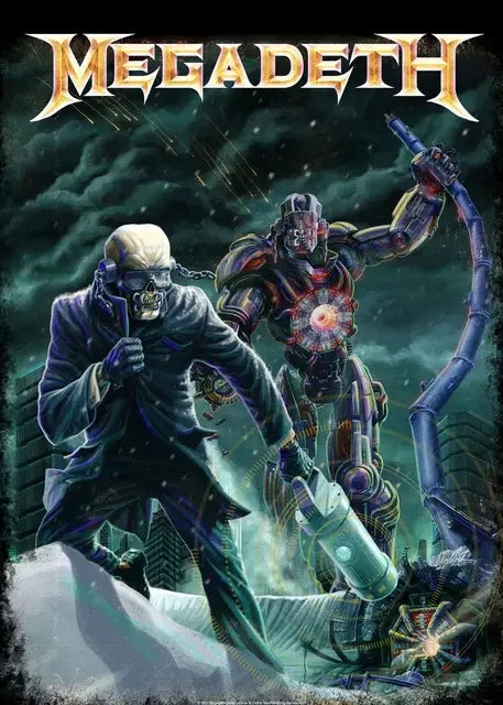 Megadeth Canvas Poster: Rock Music Wall Art - P8 / 50x70cm No Frame - Posters