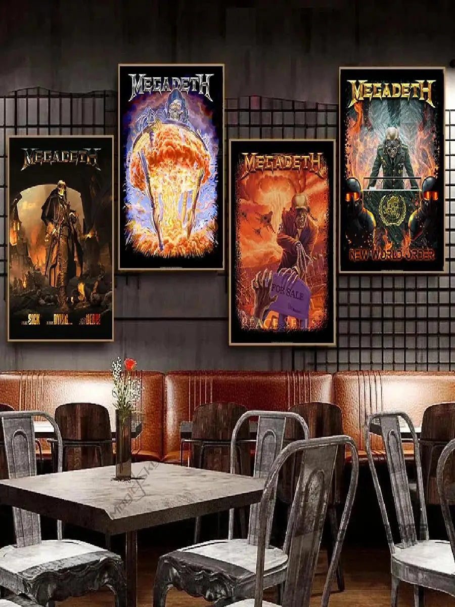 Megadeth Canvas Poster: Rock Music Wall Art - Posters