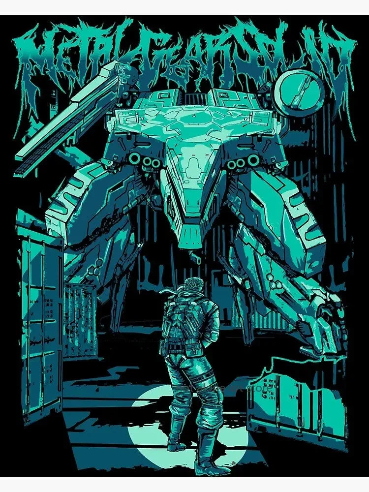 Metal Gear Solid Art Poster - Canvas Print - P17 / 20x30cm No Frame - Posters