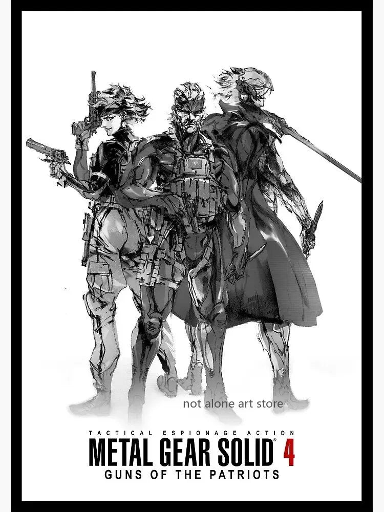 Metal Gear Solid Art Poster - Canvas Print - P20 / 20x30cm No Frame - Posters