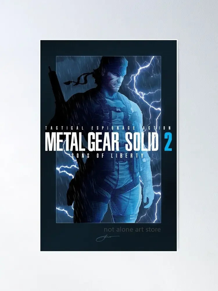 Metal Gear Solid Art Poster - Canvas Print - P11 / 20x30cm No Frame - Posters