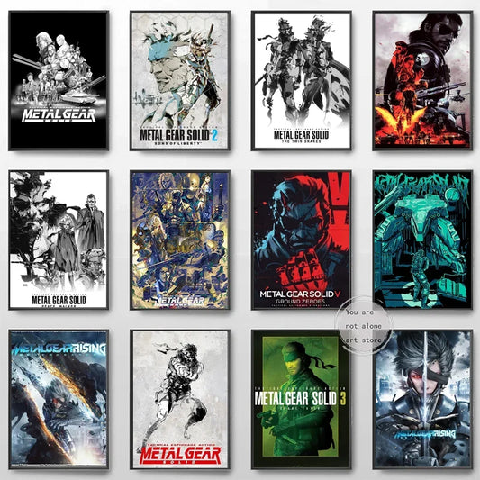 Metal Gear Solid Art Poster - Canvas Print - Posters