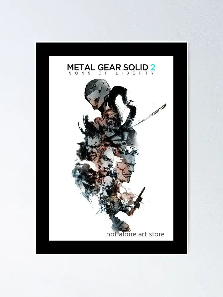 Metal Gear Solid Art Poster - Canvas Print - P6 / 30x40cm No Frame - Posters