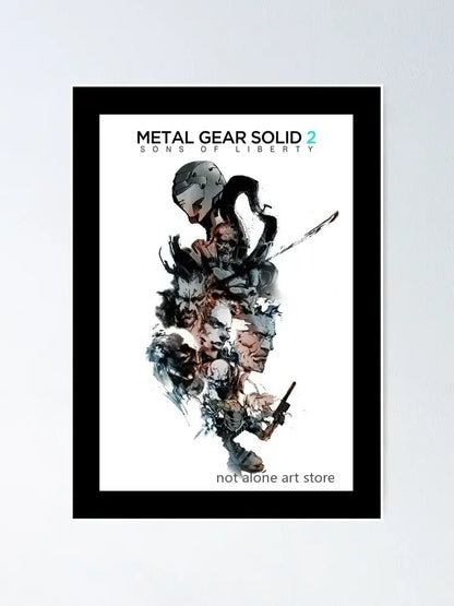 Metal Gear Solid Art Poster - Canvas Print - P6 / 30x40cm No Frame - Posters