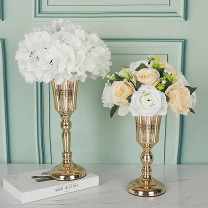 Metal Trumpet Vase Wedding Centerpiece Decor - Vase