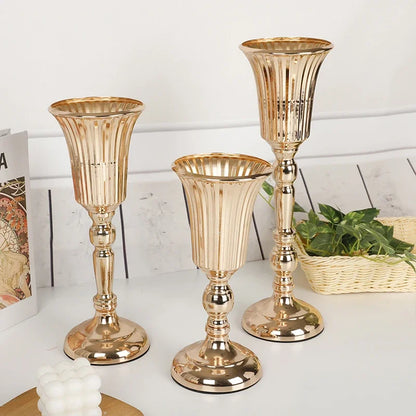 Metal Trumpet Vase Wedding Centerpiece Decor - Vase