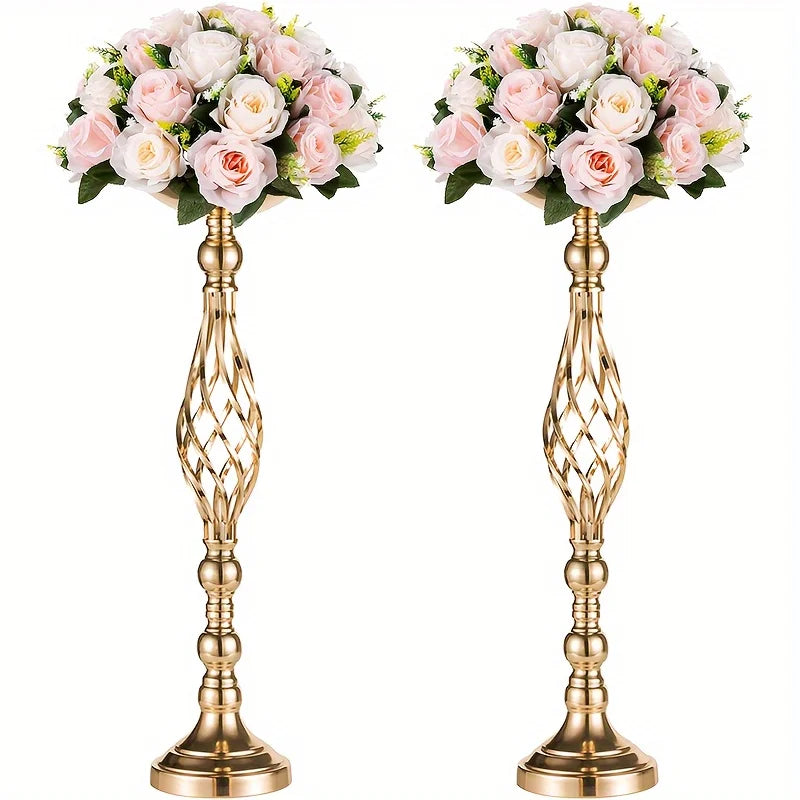 Metal Vase Set for Special Occasions - Golden-2pcs / United States - Vase