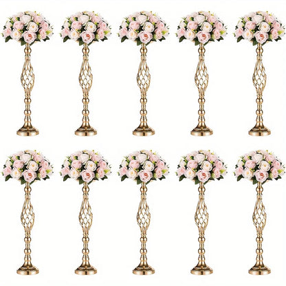 Metal Vase Set for Special Occasions - Golden-10pcs / United States - Vase