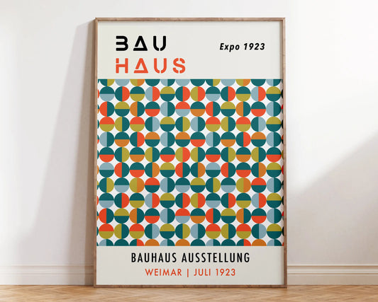 Mid Century Geometric Art Canvas Print - 48 / 50x70cm No Framed - Posters