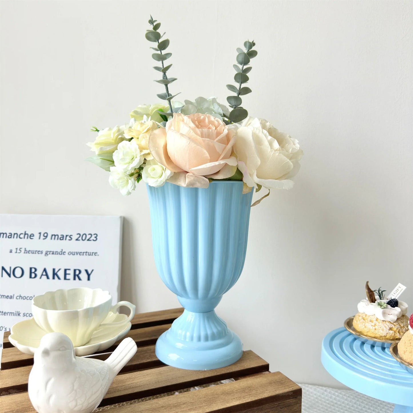 Mini Flower Arrangement Vase for Home Decor - BABY BLUE / CHINA - Vase