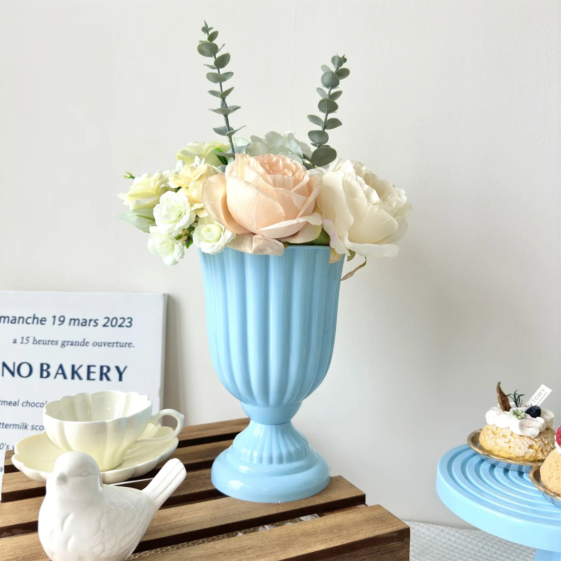 Mini Flower Arrangement Vase for Home Decor - BABY BLUE / CHINA - Vase