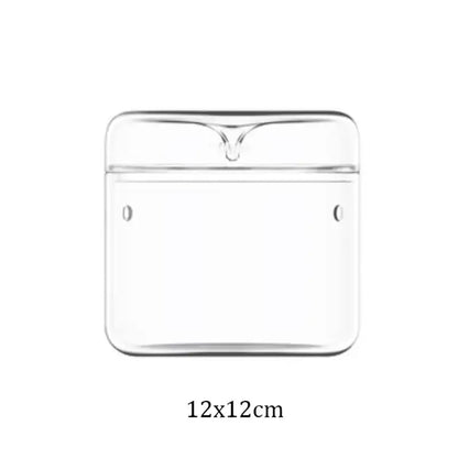 Clear transparent glass bottle with matching lid and rounded edges for decorbites mini glass bottle terrarium kit home decor