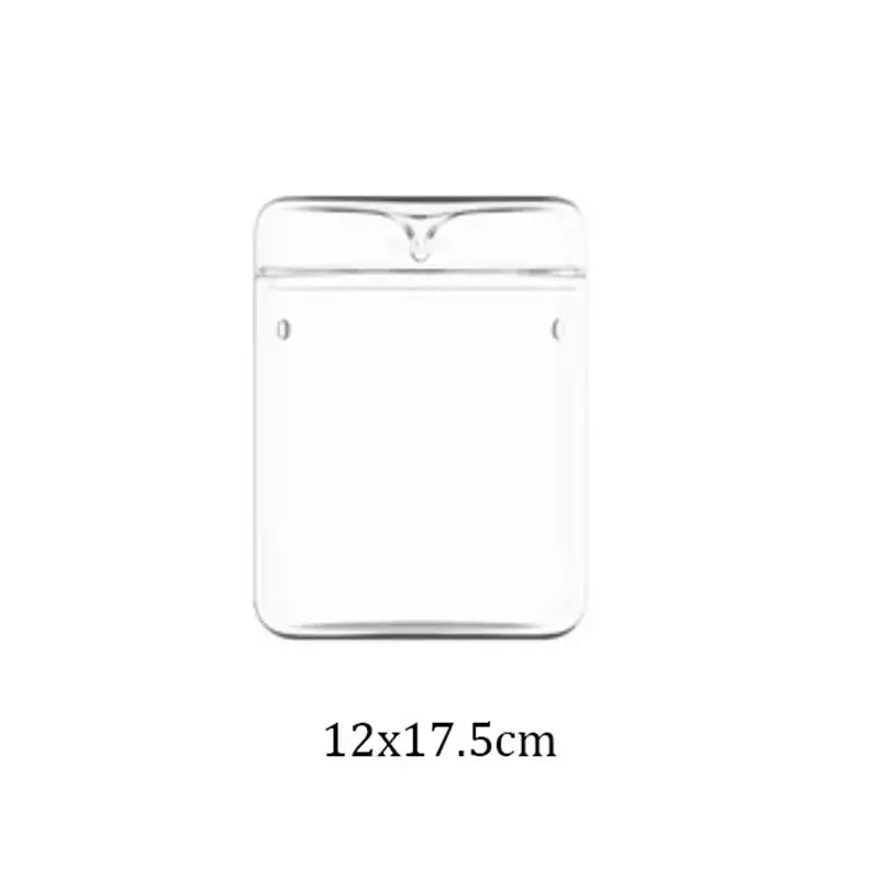 Clear plastic id card holder with rounded corners and snap closure for decorbites mini glass bottle terrarium kit home decor