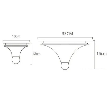 Classical style wall mounted shelf with curved fluted design and rounded base for decorbites bauhaus lamp display