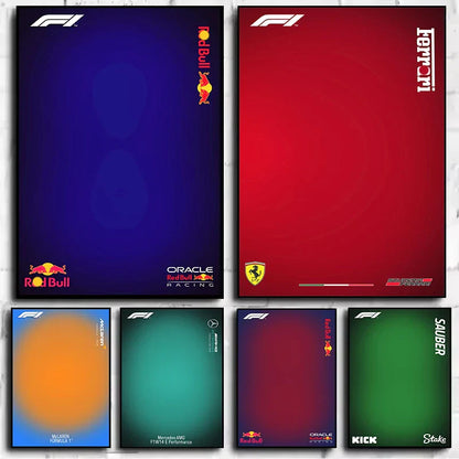 Minimalist Formula 1 Canvas Wall Art - Posters