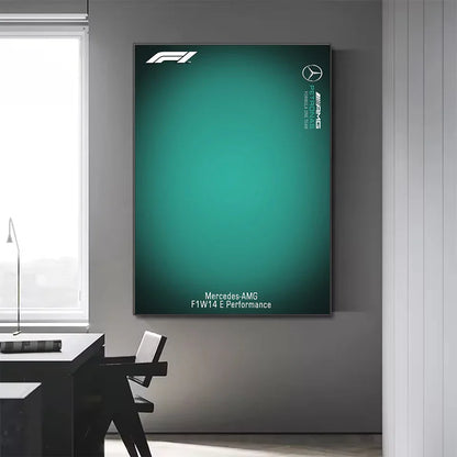 Minimalist Formula 1 Canvas Wall Art - Posters