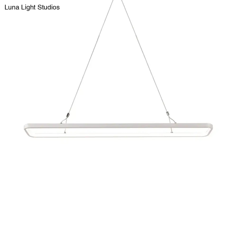 Decorbites minimalistic white led pendant light with acrylic shade and metallic cords for dining room warm white 110v-120v 220v-240v