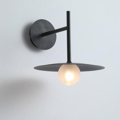 Modern Bedside Wall Light - Black / Medium