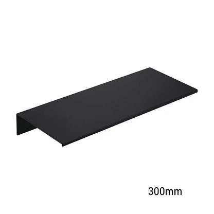 DecorBites™ modern black matte aluminum alloy organizer shelf 300mm wall-mounted for stylish storage
