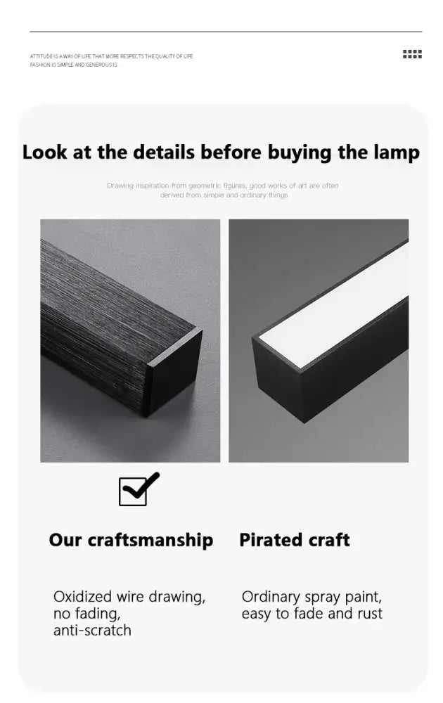 DecorBites™ modern black chandelier square led light with sleek rectangular design for bedroom and living room use