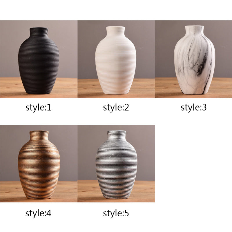 Modern Ceramic Nordic Flower Vase for Home Decor - Vase