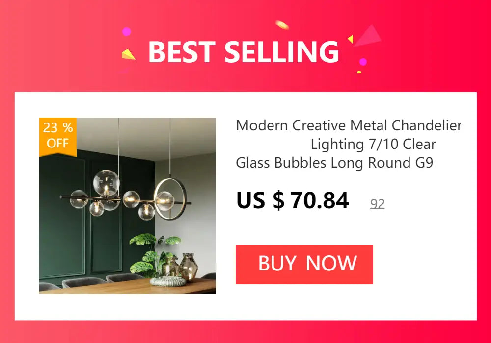 Modern chrome crystal chandelier with clear glass bubbles and long round design for living room lamp package