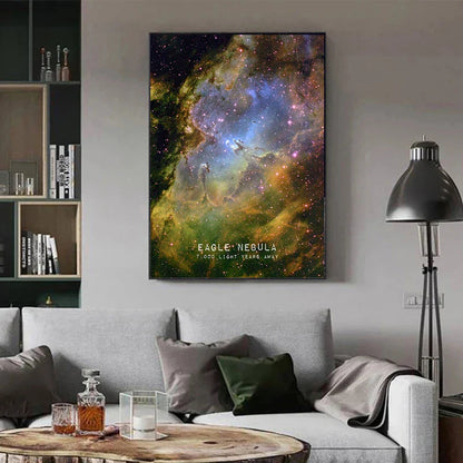 Modern Galaxy Canvas Art Prints for Home - Posters