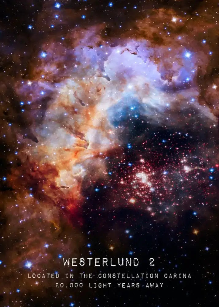 DecorBites™ modern galaxy canvas wall art piece featuring vibrant purple orange and blue cosmic nebula for home decor