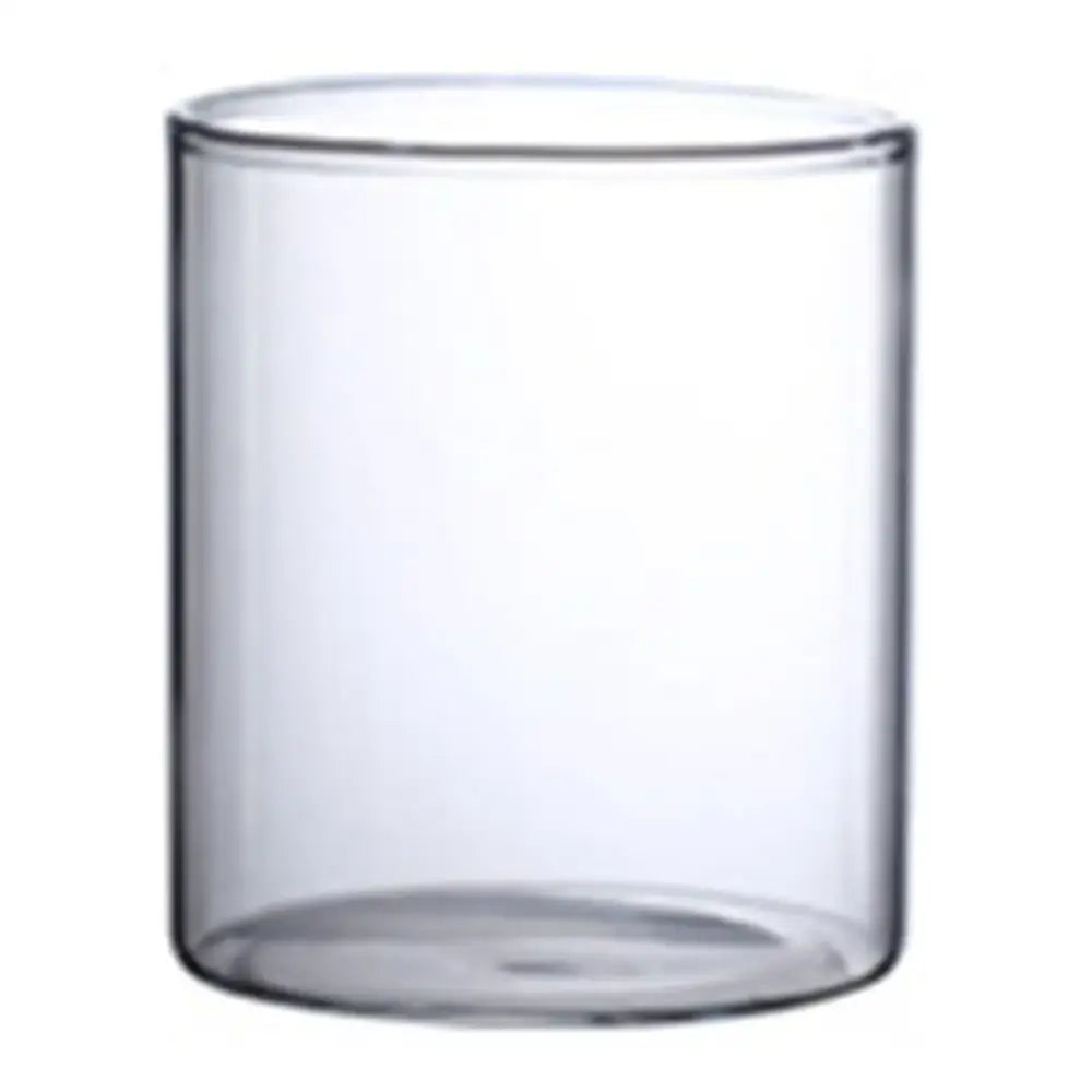 Clear glass cylindrical DecorBites™ modern glass hydroponic vase with smooth walls and rounded base for wedding decor
