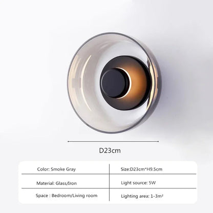 Modern Glass LED Wall Light