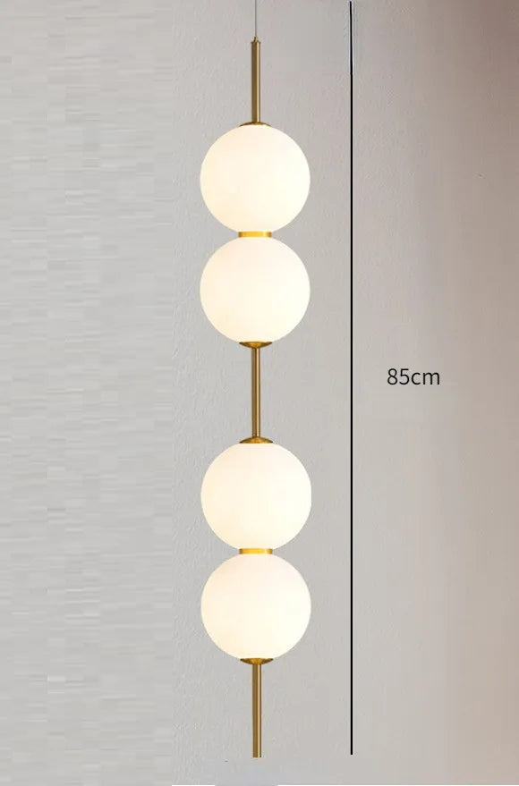 Modern Glass Pendant Lighting - 4 Heads