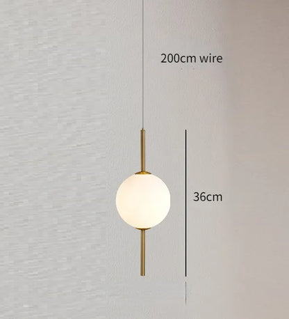 Modern Glass Pendant Lighting - 1 Head