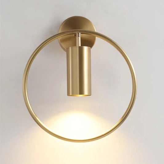 Modern Gold & Black Wall Sconce - Gold / Single Wall Sconce