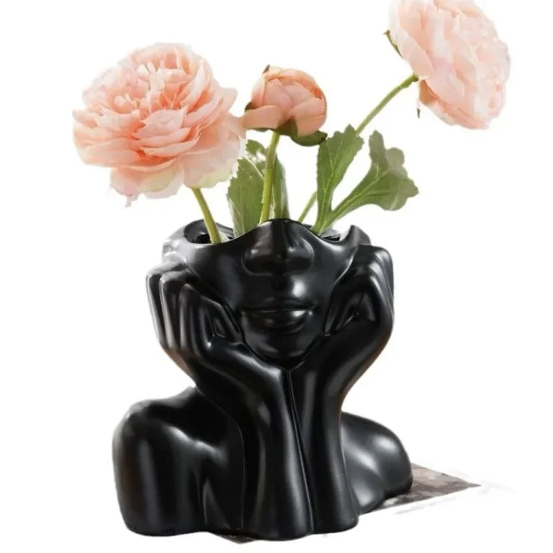 Modern Human Body Shape Resin Vase - Vase