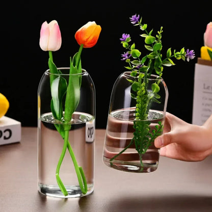 Modern Hydroponic Glass Flower Vase for Home & Wedding - Vase