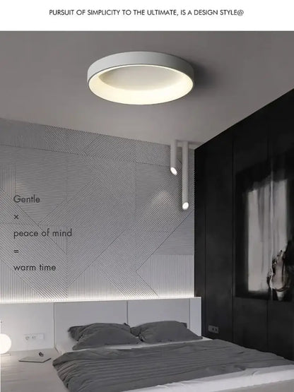 DecorBites™ modern led ceiling light with sleek white finish and soft diffused glow for indoor home lighting