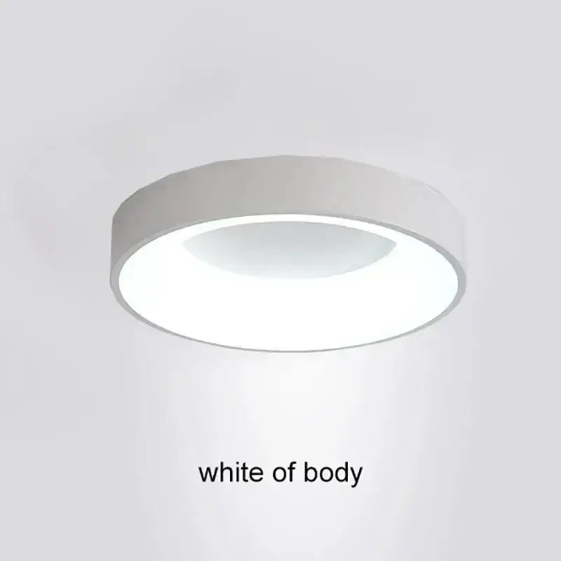 DecorBites modern led ceiling light in white circular design with sleek minimalist style for indoor home lighting