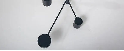 Black cylindrical lamp bases with sleek minimalist design for decorbites™ modern led chandelier gold black living room bedroom